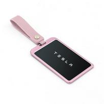 New Aluminum Alloy For Tesla Model 3 Model Y Car Card Key Holder Protector Case Cover Car accessories Full Cover Accessories rožinė