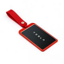 New Aluminum Alloy For Tesla Model 3 Model Y Car Card Key Holder Protector Case Cover Car accessories Full Cover Accessories raudona