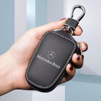 Išmaniojo automobilio rakto dėklas Dangtelis Piniginė Raktų pakabukas Dėklas Mercedes Benz W203 W204 W205 W176 W211 W212 W213 GLA GLC Automobilio Aksesuarai juoda