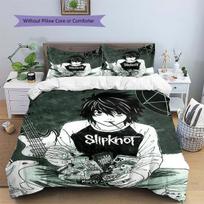 Death Note L Graži gerbėjų dovana Anime Kasdieniam naudojimui Lovos patalynė Raštuotas antklodės užvalkalų komplektas ir užvalkalas Miegamojo ornamentų dekoravimo rinkinys -xia93 155*220cm/61x87in Single XL 3pcs