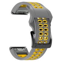 Laikrodžio apyrankė 22 26 mm silikoninė apyrankė, skirta Garmin Fenix ​​7 7X 6 6X Pro 5X Plus Greitai atsegama apyrankė, skirta Garmin Forerunner 945 935 laikrodžio apyrankei 22mm gray