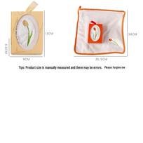 Set of 2: Gentle Tulip Souvenir Gift Box with High-Quality Thickened Towels white