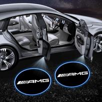 LED Automobilio Durų Pasitikimo Žibintai Lazerinis Projektorius Belaidis Automobilio HD Mandagumo Lempa Mercedes-Benz AMG C500 C200 C300 A B C E GLA CLA GLK GL ML GLE W204 W205 AMG gray