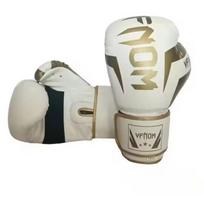 6/10/12/14oz Vaikų Suaugusiųjų Bokso Pirštinės Kvėpuojančios Profesinės Sanda Muay Thai Kovinės Pirštinės PU Treniruočių Pirštinės 10oz balto aukso spalvos