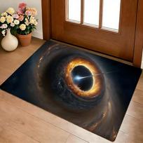 Cosmic Nebula Star Black Hole Floor Mat Cozy Flannel Soft Thick Non-Slip Mat For Living Room Bedroom Kitchen Decor Rugs 40x60cm brown