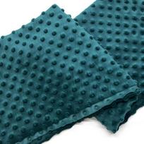 Minky taškuotas audinys kūdikių jaukumo antklodėms 1 mm plauko ilgis Poliesteris Viena pusė Apklotas Kūdikio verksmo palengvinimas Pliušinis audinys 45x45cm black