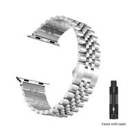 Stainless Steel Strap for Apple Watch Band 45mm 41mm Ultra 49mm 44mm 40mm 42mm 38mm Metal Wristband IWatch Series 9 8 7 SE 6 5 4 42 44 45 46 49mm sidabras