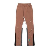 LUXEON Vintage Dažyti Džinsai Y2K Drabužiai Vyrams Moterims Hip Hop Raidės Laisvos Laisvalaikio Kelnės Laisvas Elastingas Juosmuo Sportinės Kelnės Kelnės M brown