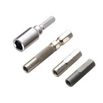 4Pcs Magnetic Hexagonal Shank Adapter for Converting 6.35mm to 4mm and 4mm to 6.35mm Drill Bit with Strong Magnet 1