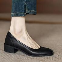 Elegant spring Summer Women Mary Janes shoes Cute Casual Female Retro woman chunky heels lolita Shoes   talons femme 40 beige