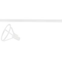 50Pcs Balloon Stick with Cup Transparent Thicken Balloon Stick Holder and Cup for Birthday Party Wedding 15.7 in white