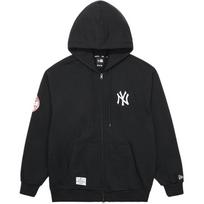 New Era FW25 MLB Team Series New York Yankees Zip-Up Street Loose Vintage Hoodie Unisex hoodies 14742051 L black