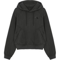 The North Face Nube Hooded Logo Print Long Sleeve Sweatshirt Women sweatshirts NM5PR80B L black