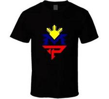 Manny Pacquiao Pinoy Boxing Logo T Shirt M blue