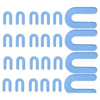 100 Pcs U Shape Plastic Shim Blue 1.6mm Thick Leveling Tile Spacers Horseshoe Shims for Construction Industry