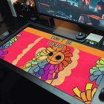 poppy playtime Mouse Pad Large Gaming Table Cushion Non-slip Laptop Tablet Big Mousepad XXL Mat Mini PC Playmat With Lock edge_xia 30cmx60cm(11.8x23.6inch) gray