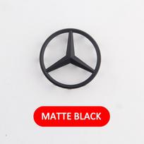 52mm/58mm ABS Mercedes Benz Automobilio Vairo Rato Emblema su Smeigtukais Priedai W166 W212 W213 W246 W176 W177 W205 C180 C63 W167 52mm-Small Pins matinė juoda spalva