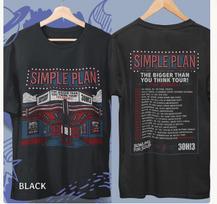 unisex Simple Plan 2026 Tour Shirt, Pop Punk Band Tee, Concert Merch Inspired S gray