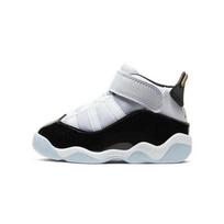 Air Jordan 6 Rings TD Defining Moments Baby Sneakers White Black Ice CW6997-100 26 black