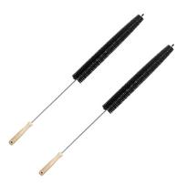 2pcs Long Radiator Cleaner Brush Strong and Flexible Cleaning Radiator Brush for Radiator & Dryer Lint & Washing Machine black