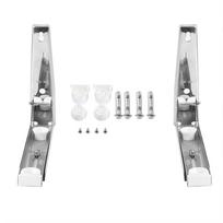 Household 304 Stainless Steel Folding Telescopic Microwave Oven Wall Mounted Holder Bracket Storage white