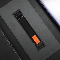 Nylon Trail Loop for Apple Watch Ultra 3 2 49mm 11 10 46mm Band Luxury Sport Bracelet for iWatch ultra Series 9 8 7 6 Se 45mm 44 for ultra 3 2 49mm black