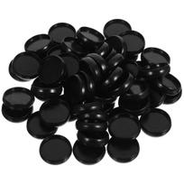 55Pcs Mushroom Buckle Loose Leaf Binder Discs Plastic Round Binding Discs for Scrapbook Planner Photo Organizer China Mainland black