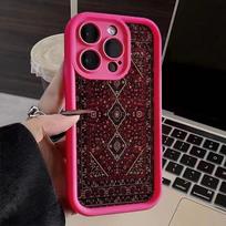 Phone Case Vintage Red Patterned Carpet Design For iPhone 17 16 Pro Max 11 13 12 14 15 Plus XS Max XR X 16E 17E Shockproof Cover iPhone 15 Pro Max gray
