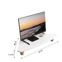 90 Degree Triangle Computer Monitor Holder Pc Screen Wooden Rack Desktop Display Stand Desk Storage Organizer Bracket geltona