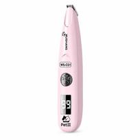 Low Vibration Pet Hair Trimmer Rechargeable Precision Blade LED Display Cordless Grooming Tool for Anxious Dogs Cats A2 white