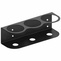 Wall-Mounted Spray Bottle Rack – Heavy-Duty for Paint, Cleaning, & Storage, -Saving Wall Storage One Size black
