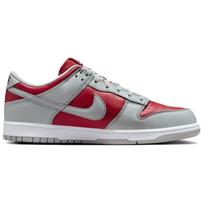 Nike Dunk Low Skate Shoes Unisex Low Top Gray Red FQ6965-600 36 gray
