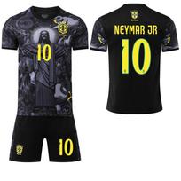 2526 Amerikos futbolo marškinėliai Nr. 10 Neymar 7 Vinicius Nacionalinės komandos Atminimo futbolo marškinėliai #24