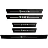 Automobilio slenksčio lipdukai Anti Scratch Durų slenksčio apsaugos priedai Skoda Octavia Kodiaq Fabia Superb Karoq Yeti Rapid Vrs