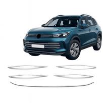 Priekinio buferio apdailos juostelės, skirtos Volkswagen Tiguan nuo 2024 m., chromuotos