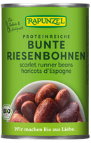 ekologiškos konservuotos pupelės „Scarlet Runner Beans“ – Rapunzel, 400 g