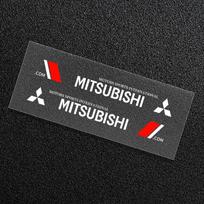 2 vnt. Automobilio logotipo lipdukai ant durų šonų, vandeniui atsparūs kėbulo lipdukai, skirti Mitsubishi Asx Lancer Pajero 4 Outlander 3 Xl l200 EX10 X Colt Pajero balta
