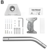 StarLink Gen3 Stogo Sienos Laikiklis Sienoje Montuojamas Jungiamasis Strypas Stogo Adapterio Laikiklis Metalai Standartinė Jungtis Skirta Gen3 white