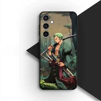 Cover for Samsung Galaxy A35 A36 A55 A26 A05 A06 A14 A50 A51 A53 A54 A12 A13 A23 Phone Case Poster Roronoa Zoro One Luffy Piece Galaxy A50 gray