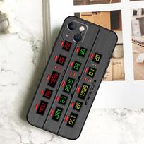 Back To The Future OUTATIME Phone Case For iPhone 17 16 15 14 12 11 13 Pro Max Plus 12 13 Mini 16e 17 Air Cover Coque iPhone 16e black