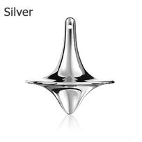 Metal Fidgeting Spinner Stress Ease Plaything - Non-Resistance Rotating Gyroscope Small Whirlwind Christmas Present Office Desk Decoration gray