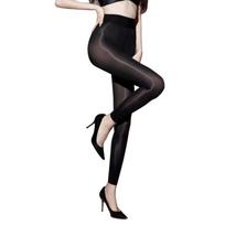 Sexy Women Stockings Oil Shiny Pantyhose Lingerie Elastic Hot Ultrathin Bling Tights Clubwear Female Glossy Tights Clothing One Size black