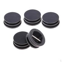 5 x Durable Surfboard Leash Plug Surfing Accessories, Black gray