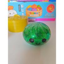 1Pc Glitter Steamer Bun Squishy With Pop Bead Slow Rebound Realistic Facial Design Portable Stress Relief Toy For Daily Leisure And Gift