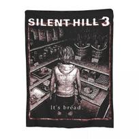 It's Bread Silent Hill 3 Throw Blanket Flannel Home Heather Throw Blankets Cozy Super Soft for Couch Bedspread Size: 75*100cm, Weight: 280 GSM gray