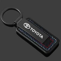 Automobilio 3 spalvų raktų pakabukas Logotipas Raktų žiedas Grandinėlė Pakabukas Dovanos Auto stiliaus priedai Toyota Rav4 Yaris Hilux Prius Avensis Auris OH9 black