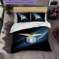 Lazio FC Themed Bedding 3Pcs Duvet Cover Set Decorative Bed Linen For Teen Room Home Decoration 135cm*200cm