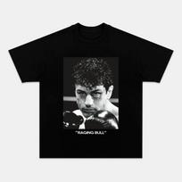 Raging Bull Jake LaMotta Vintage Boxing Movie Graphic T-Shirt Men Women Casual Cotton Streetwea XL gray