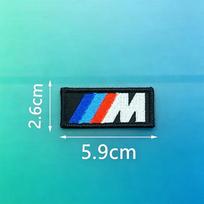 Madingas BMW M Emblemos Sportinis Logotipas Siuvinėtos Audinio Lipdukai Drabužių Skylių Lopai Decalai Lyginimo Siuvimo Lipnios Lopai Priedai Sewn style blue