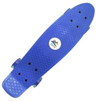 22'' Skateboard with Colored LED Wheels Flashing Wheels Skateboard For Children Boys and Girls blue